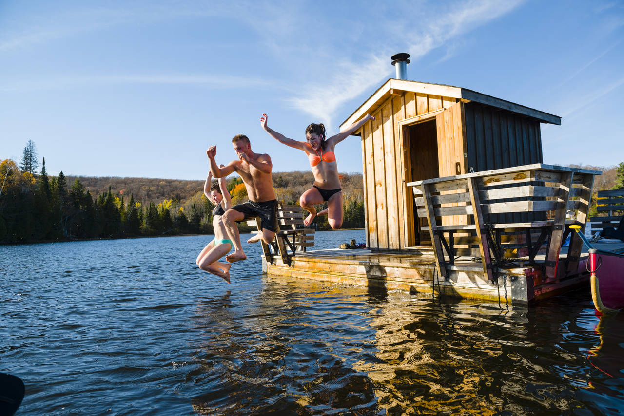 Floating Sauna; endless hours of fun!