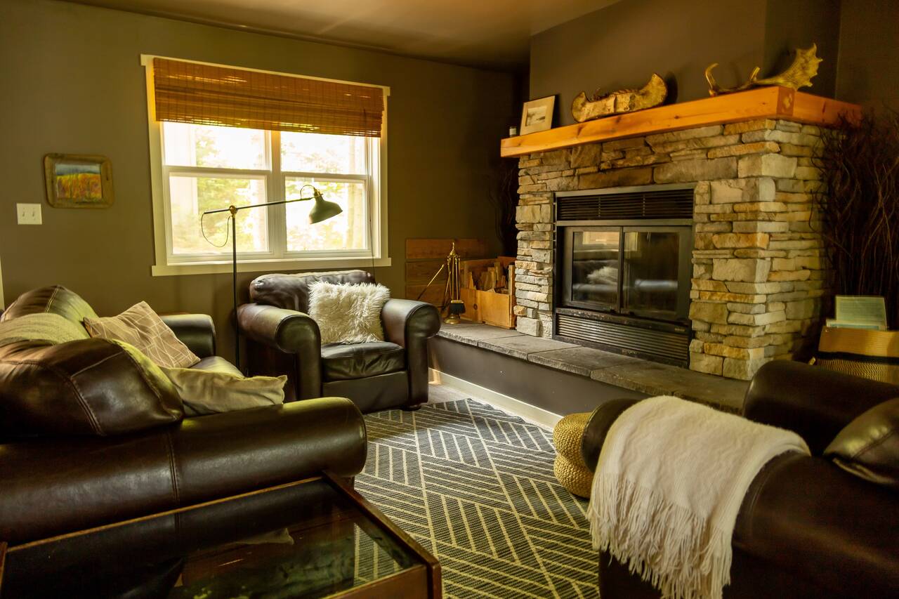Nahma Living Room with Fireplace